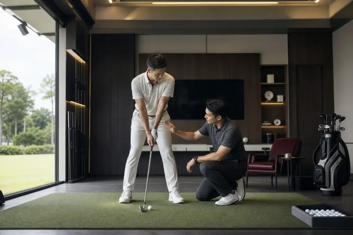 Không gian tập golf tại Golf House